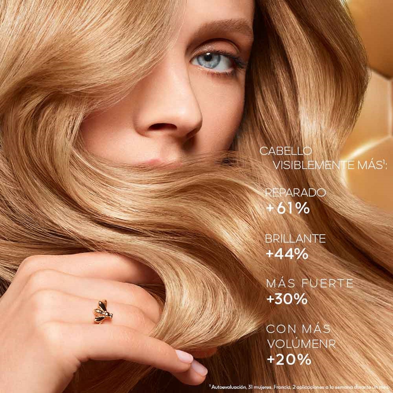 MASCARILLA DOUBLE R LUMINOSIDAD Y REPARACIÓN ABEILLE ROYALE (MASCARILLA REPARADORA PARA CABELLO)
